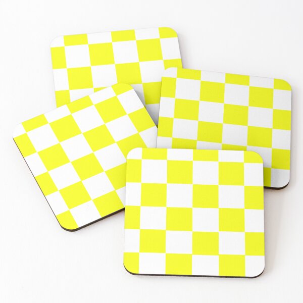 Item preview, Yellow and white checkered  designed and sold by KingCobra05.