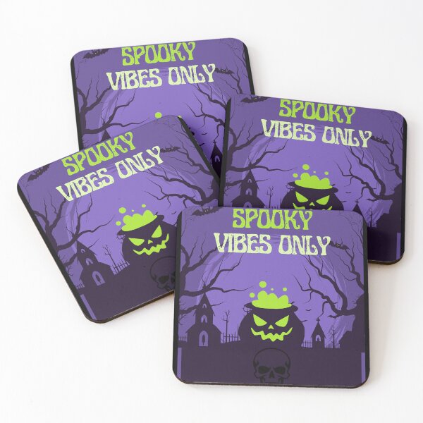Item preview, Spooky Vibes Only – Pumpkin & Skull Halloween Design designed and sold by DailyVibesCo.