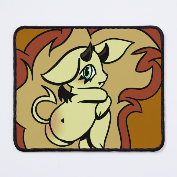 Item preview, Adorable fire creature with horns and a glowing gaze designed and sold by Jen-stuffs.