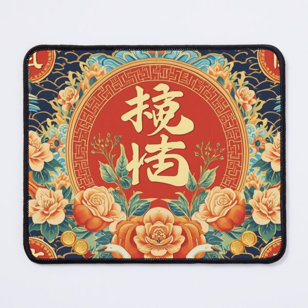 Item preview, Lucky Pattern - Cranes, Coins, and Peaches Cultural Design designed and sold by Lac Studio.
