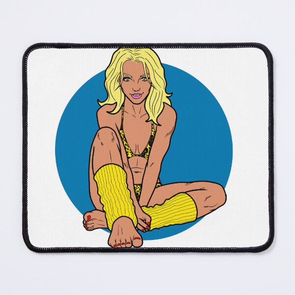 Item preview, Yellow Legwarmers Pinup designed and sold by SolefulStickers.