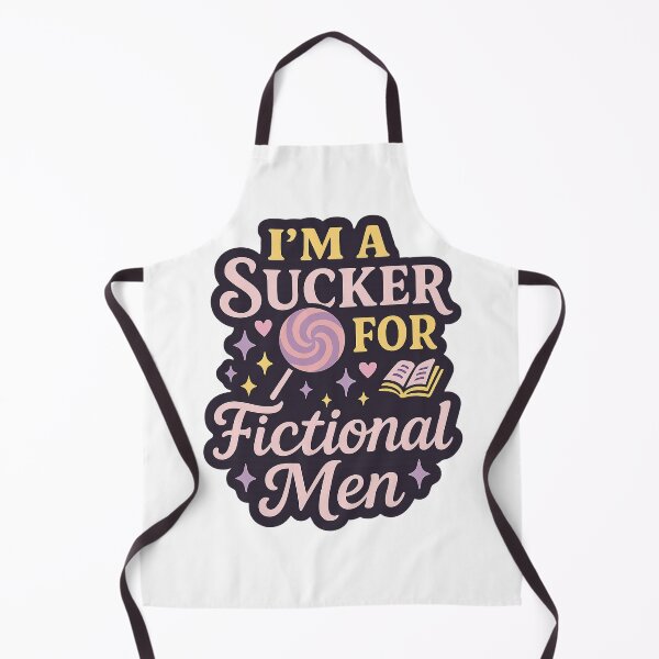 Item preview, I’m a Sucker for Fictional Men – Book Lover Romantasy Design designed and sold by ThePeelAppeal.