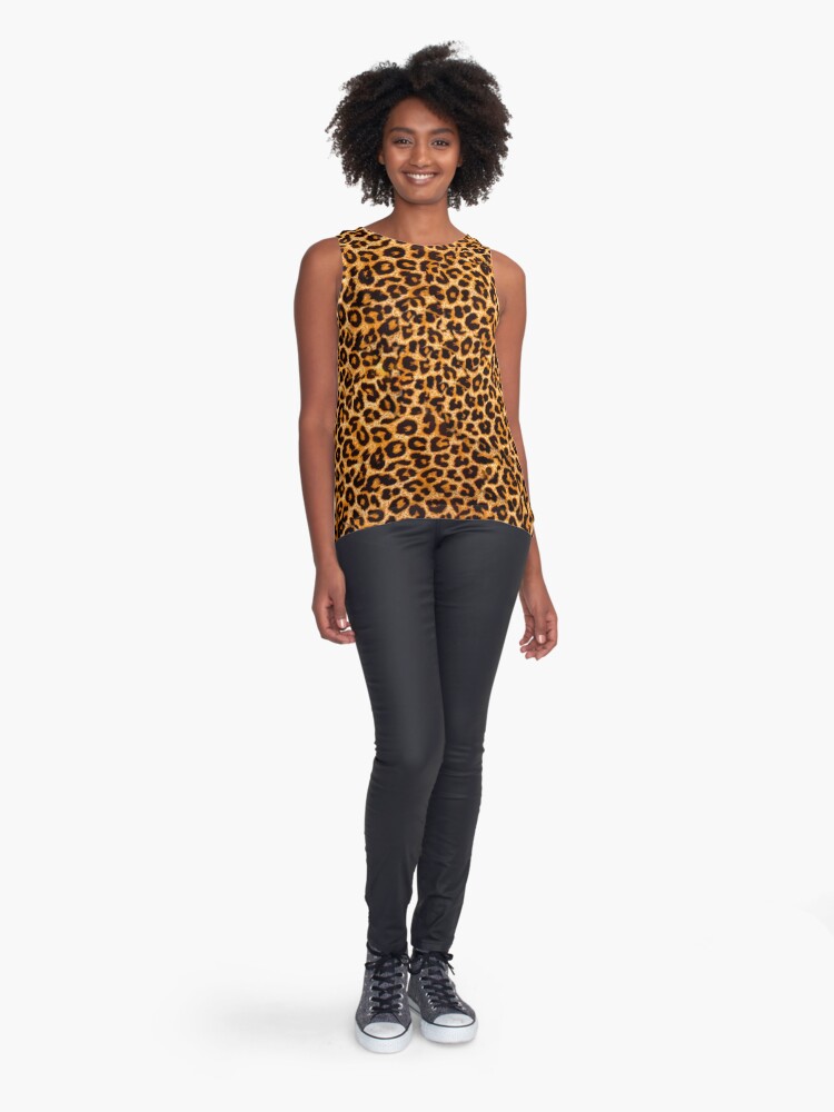 Download "Leopard Print" Sleeveless Top by Ange26 | Redbubble