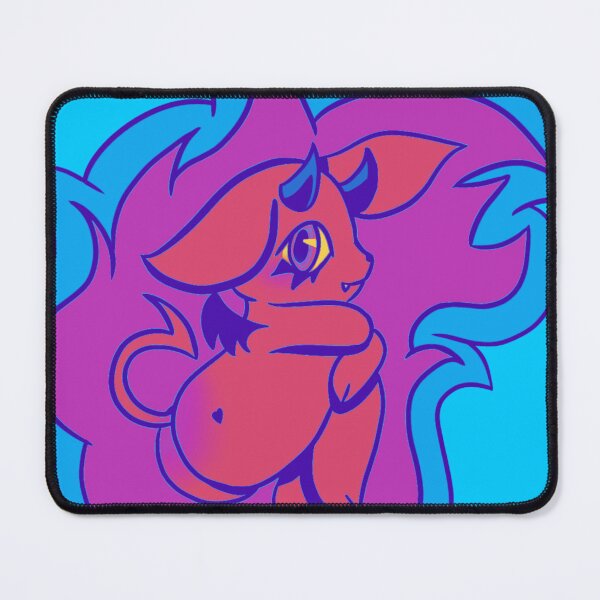 Item preview, Adorable fire creature with horns and a glowing gaze designed and sold by Jen-stuffs.
