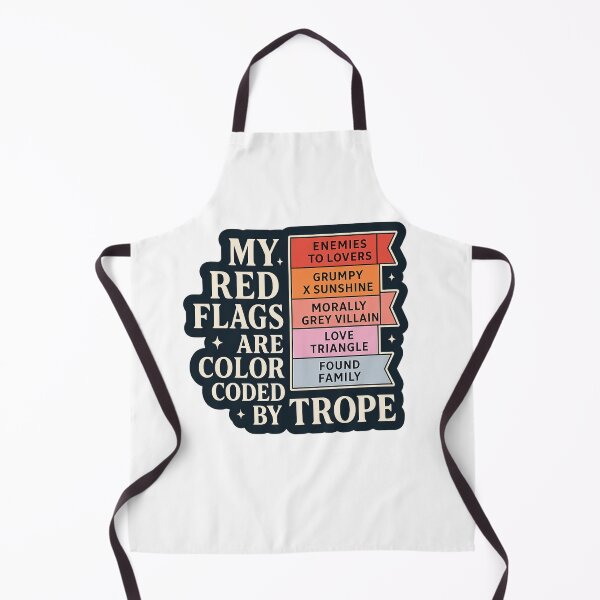 Item preview, My Red Flags Are Color Coded by Trope – Romantasy Reader Design designed and sold by ThePeelAppeal.