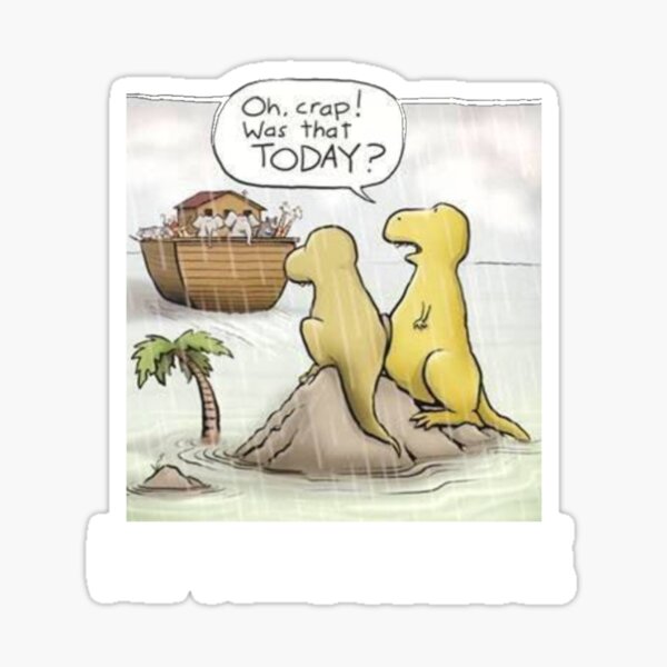 Artikel-Vorschau von Lustiges Grafikdesign mit Dinosauriern und der Arche Noah, designt und verkauft von Tim Dunaway.