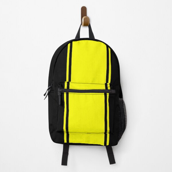 Item preview, Single Racing Stripe With 2 Pinstripes - Yellow on Black designed and sold by Racing Stripes Only.