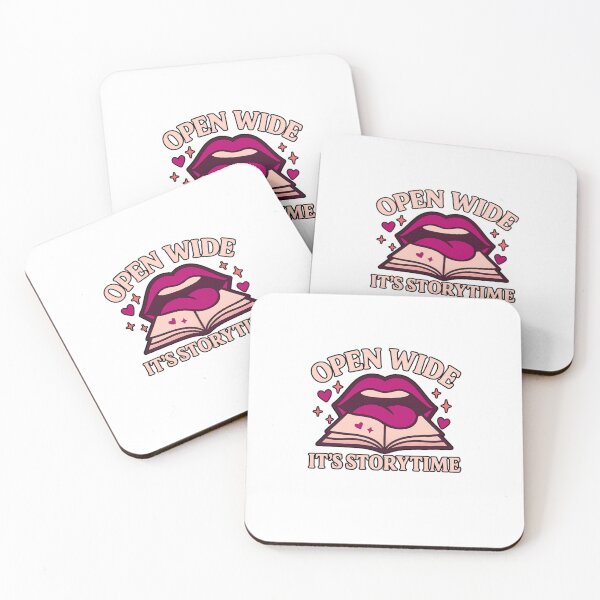 Item preview, Open Wide It’s Storytime – Spicy Bookish Reader Design designed and sold by ThePeelAppeal.
