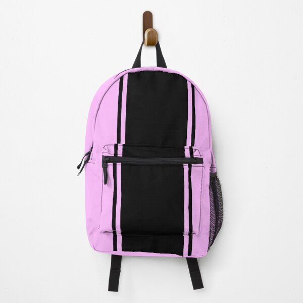 Item preview, Single Racing Stripe With 2 Pinstripes - Black on Pink designed and sold by Racing Stripes Only.