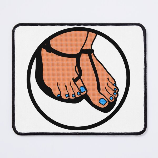 Item preview, Blue Toes Badge designed and sold by SolefulStickers.