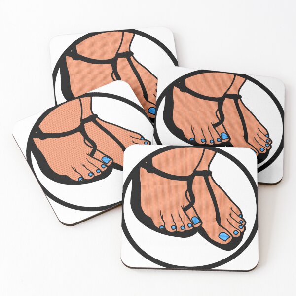 Item preview, Blue Toes Badge designed and sold by SolefulStickers.