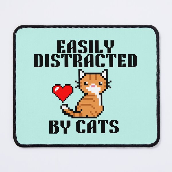 Artikelvorschau, Leicht von Katzen ablenkbar entworfen und verkauft von OffTheCuffPrints.