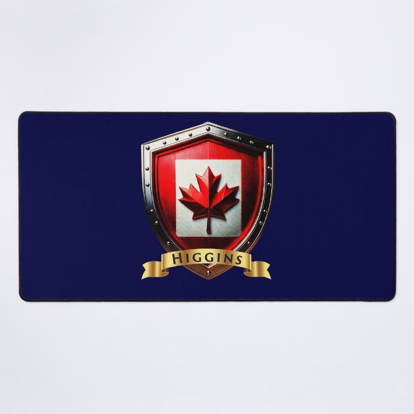 Item preview, Higgins Family Canada Shield, Maple Leaf Heraldry Crest designed and sold by Highlandkings.