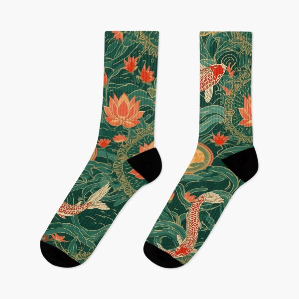 Item preview, Traditional Carp and Lotus Patterns  designed and sold by Lac Studio.