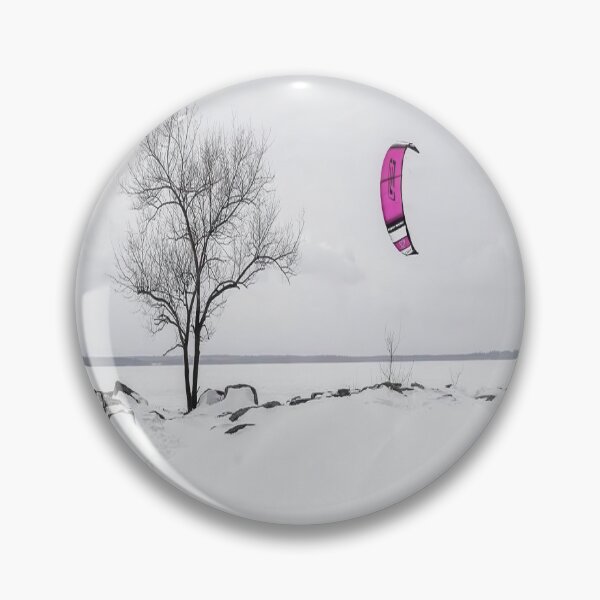 Item preview, Fuchsia comet over frozen lake designed and sold by VeilOfPigments.