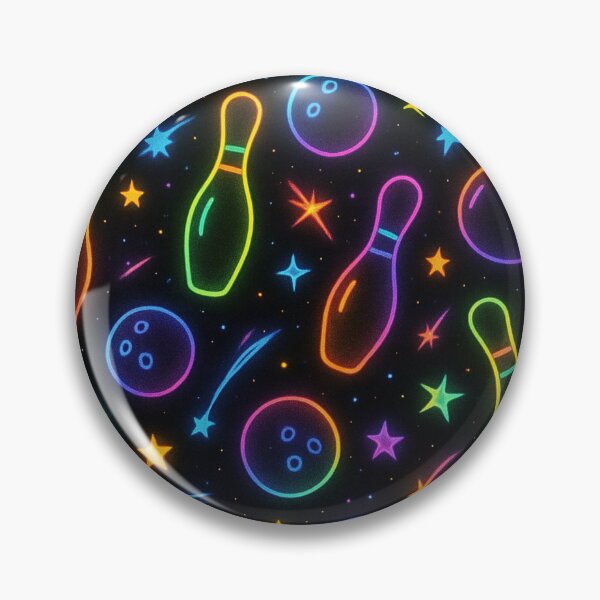 Item preview, cosmic bowling with neon colors on black designed and sold by Kristylynn757.