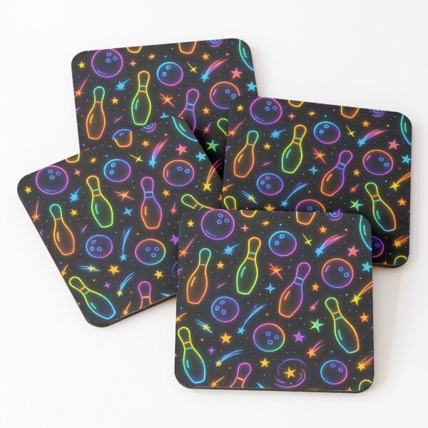 Item preview, cosmic bowling with neon colors on black designed and sold by Kristylynn757.