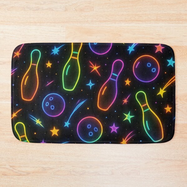 Item preview, cosmic bowling with neon colors on black designed and sold by Kristylynn757.