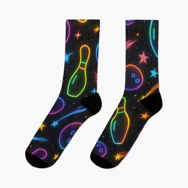 Item preview, cosmic bowling with neon colors on black designed and sold by Kristylynn757.