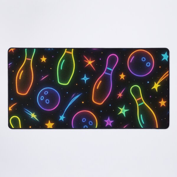 Item preview, cosmic bowling with neon colors on black designed and sold by Kristylynn757.
