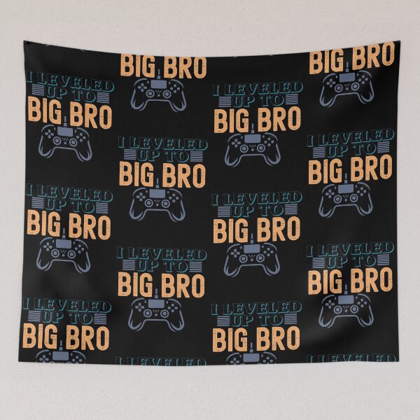 Item preview, I Leveled Up to Big Bro Gamer Baby Reveal Announcement designed and sold by LuxeGraphix.