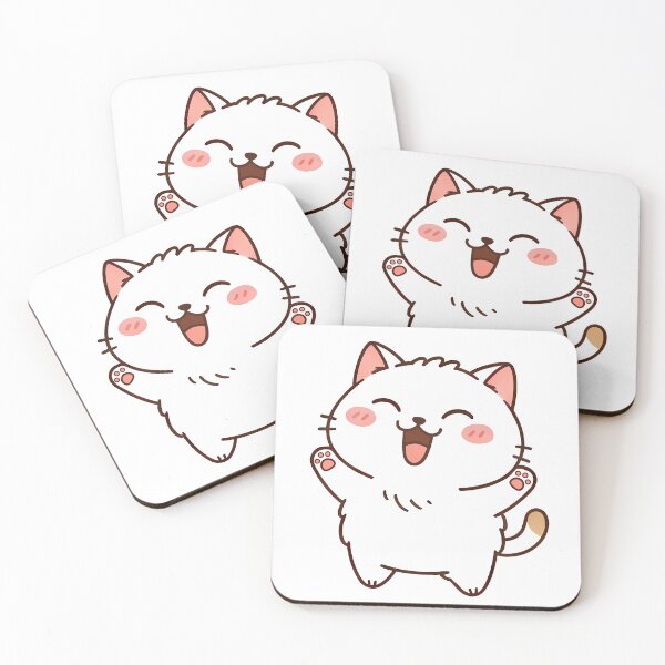 Item preview, Yay! Cheerful Kitty Sticker designed and sold by AtanichiStore.