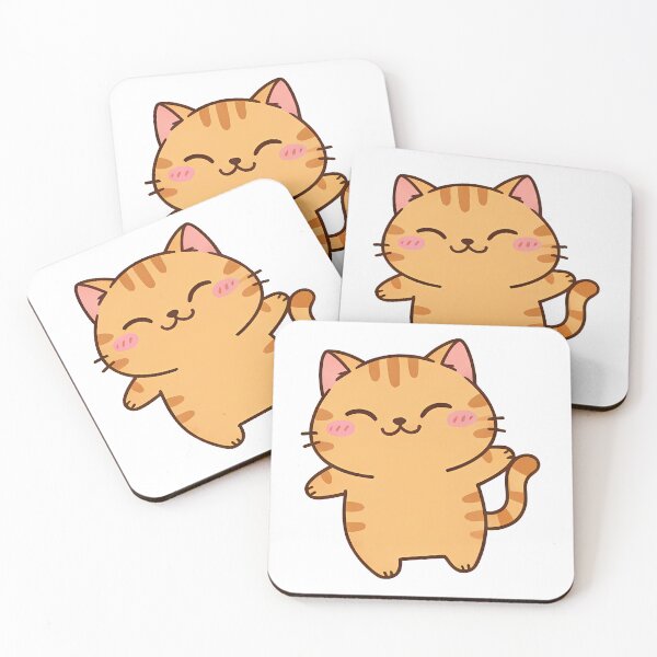Item preview, Cute Cheerful Ginger Kitty designed and sold by AtanichiStore.