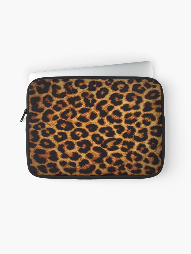 black leopard print Laptop Sleeve for Sale by gossiprag