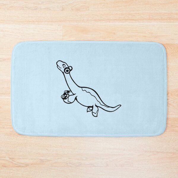 Item preview, Gamer Plesiosaur Dinosaur Controller Headphone Console Playing Nerd designed and sold by shirt-o-mat.