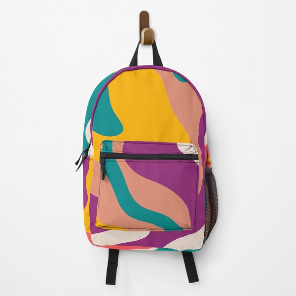 Item preview, Retro Liquid Swirl – Muted Bold Colors designed and sold by EmeraldeaArt.
