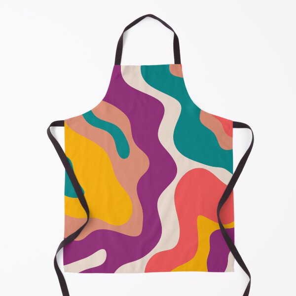 Item preview, Retro Liquid Swirl – Muted Bold Colors designed and sold by EmeraldeaArt.