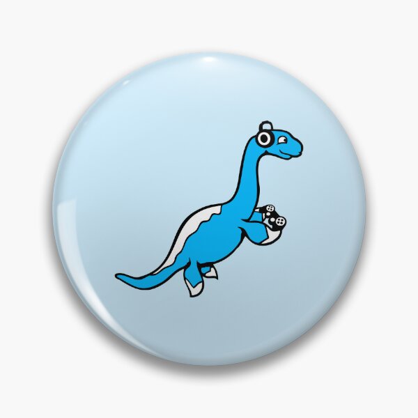 Item preview, Gamer Plesiosaur Dinosaur Controller Headphone Console Playing Nerd designed and sold by shirt-o-mat.