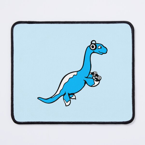 Item preview, Gamer Plesiosaur Dinosaur Controller Headphone Console Playing Nerd designed and sold by shirt-o-mat.