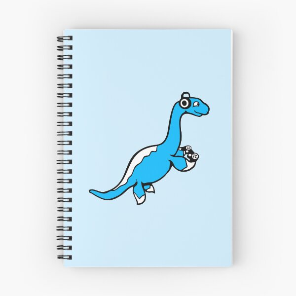 Item preview, Gamer Plesiosaur Dinosaur Controller Headphone Console Playing Nerd designed and sold by shirt-o-mat.