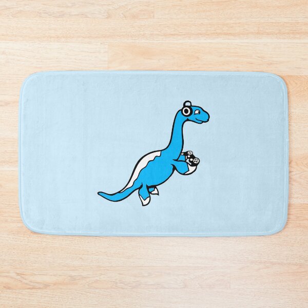 Item preview, Gamer Plesiosaur Dinosaur Controller Headphone Console Playing Nerd designed and sold by shirt-o-mat.