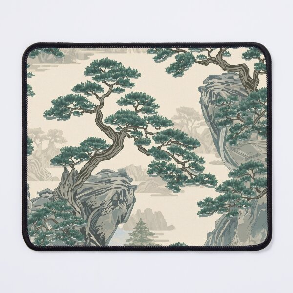 Item preview, Traditional Nature Design in Jade and Blue designed and sold by Lac Studio.