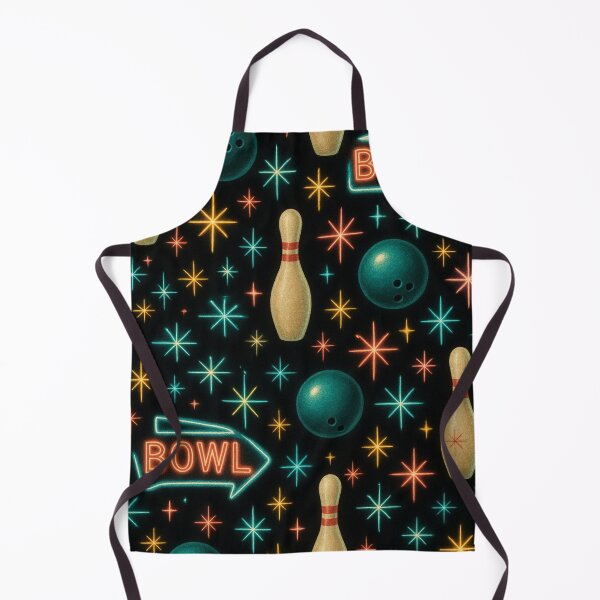 Item preview, retro 1950s style bowling alley pattern designed and sold by Kristylynn757.
