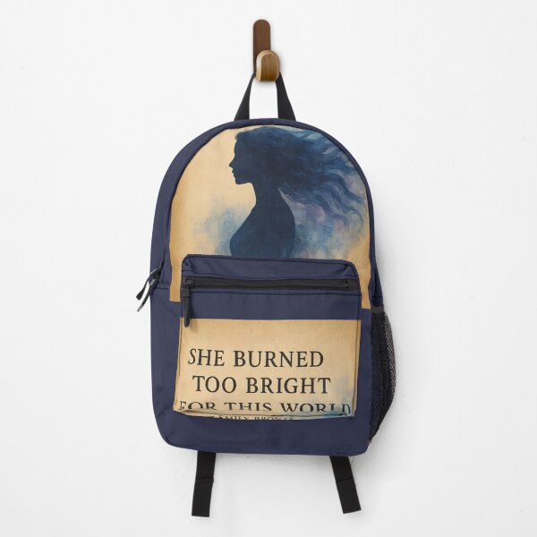 Item preview, Wuthering Heights Too Bright Quote designed and sold by The Painted Topaz.