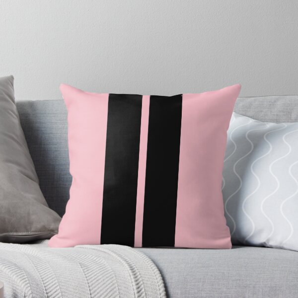 Item preview, Dual Racing Stripes - Small Gap (Black on Pink) designed and sold by Racing Stripes Only.