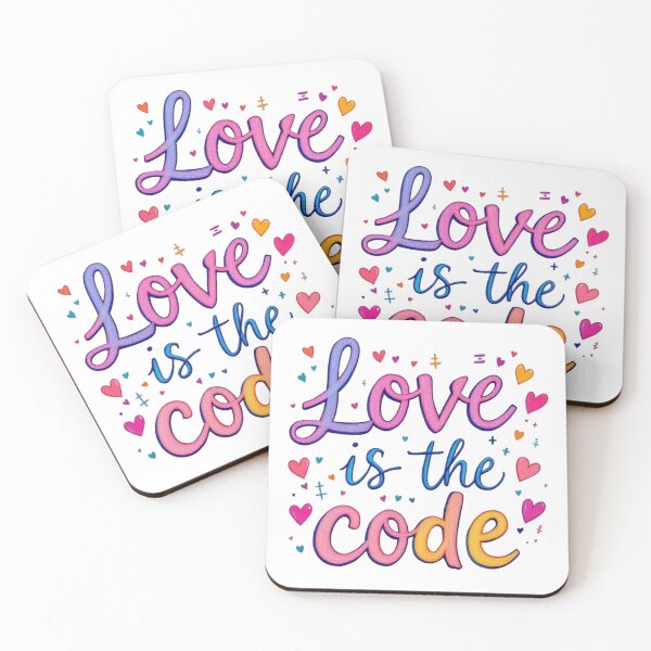Item preview, Love Is The Code designed and sold by JusRight TT.