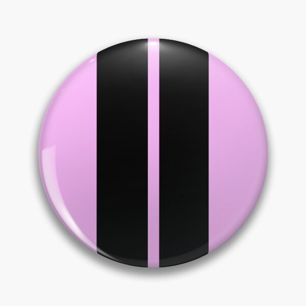Item preview, Dual Racing Stripes - Small Gap (Black on Pink) designed and sold by Racing Stripes Only.