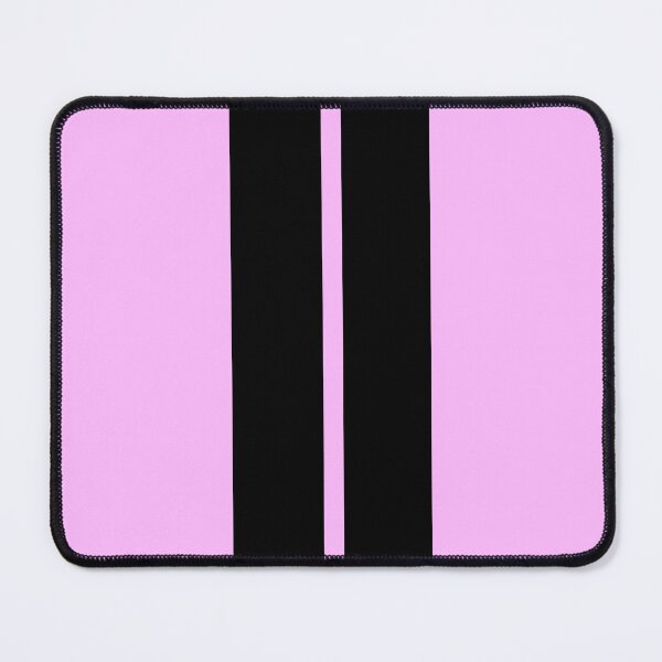 Item preview, Dual Racing Stripes - Small Gap (Black on Pink) designed and sold by Racing Stripes Only.