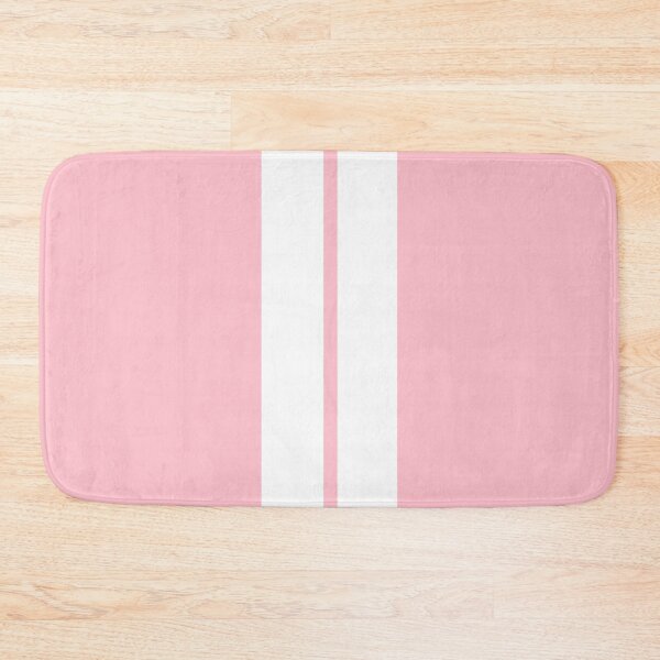 Item preview, Dual Racing Stripes - Small Gap (White on Pink) designed and sold by Racing Stripes Only.