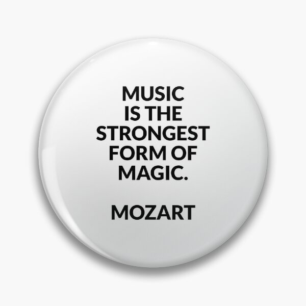 Item preview, Mozart Quotes -  Music is the strongest form of magic - quotes about music designed and sold by Inspirationmotivation.