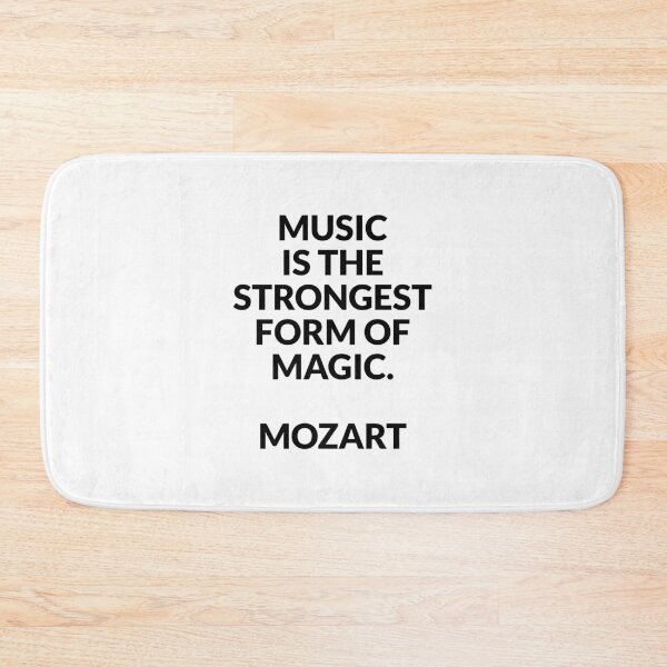 Item preview, Mozart Quotes -  Music is the strongest form of magic - quotes about music designed and sold by Inspirationmotivation.