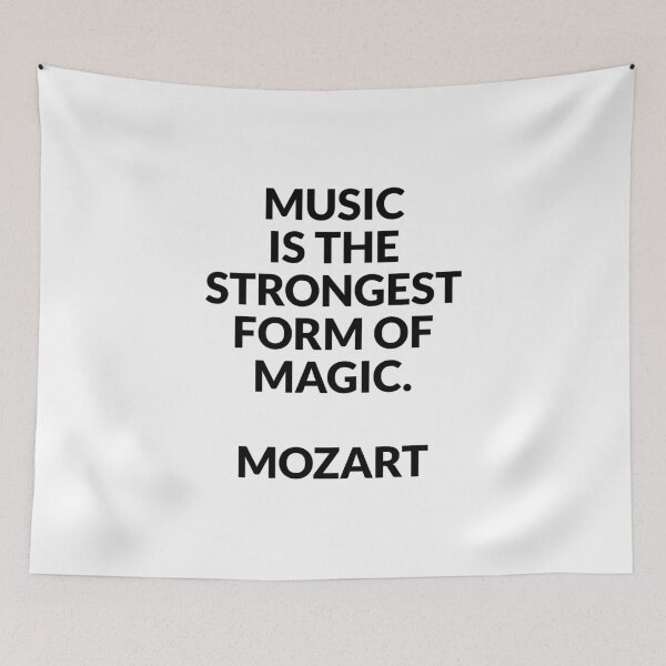 Item preview, Mozart Quotes -  Music is the strongest form of magic - quotes about music designed and sold by Inspirationmotivation.