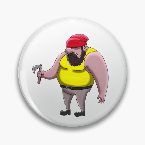 Artikelvorschau, Lustige Cartoon-Holzfäller-Figur mit Axt entworfen und verkauft von mikemike33.