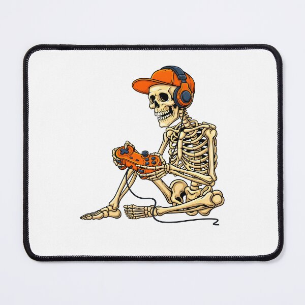 Item preview, Skeleton Gamer with Headphones and Controller | Cool Gaming Skeleton  designed and sold by jimbo7664.
