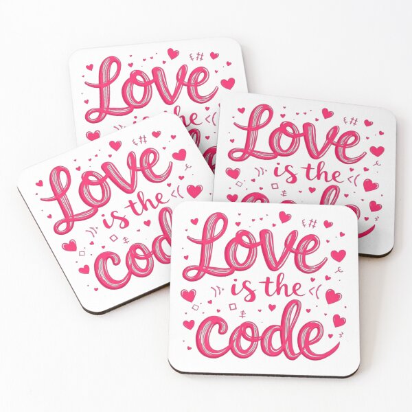 Item preview, Love Is The Code designed and sold by JusRight TT.