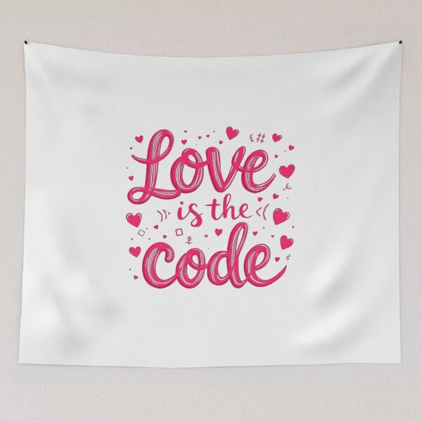 Item preview, Love Is The Code designed and sold by JusRight TT.
